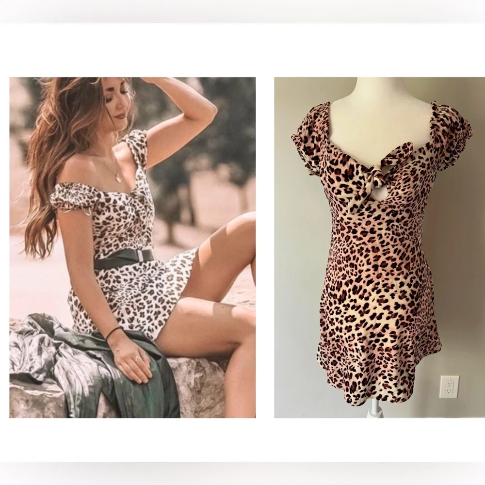 KITTENISH Animal Print Mini Dress - Picture 1 of 9